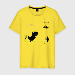 Мужская футболка хлопок Google динозавр Poki со скидкой в -20%